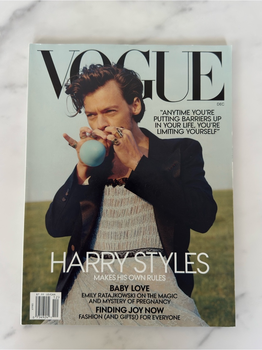 Vogue magazine cover - no bag visible